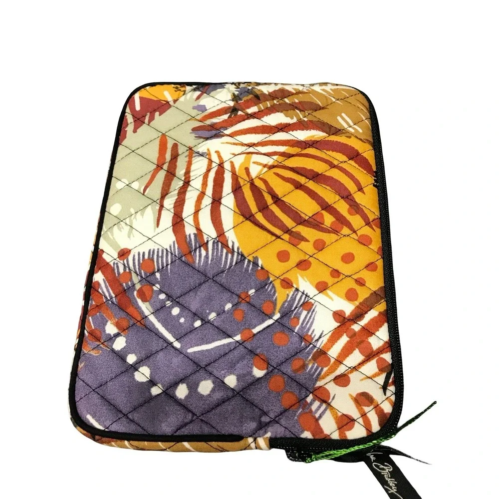 Vera Bradley E-Reader Sleeve Painted Feathers Quilted Cotton‎ Case 15458-663 NWT